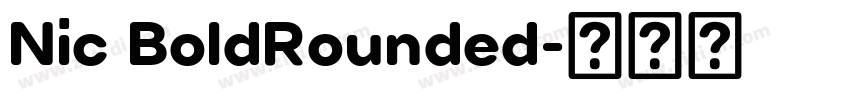 Nic BoldRounded字体转换